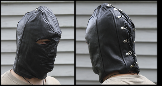 leather bondage hoods